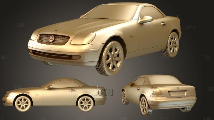 Mercedes SLK R170 1996-2004 3d stl модель для ЧПУ